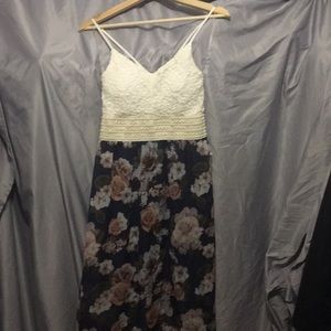 Floral high low dress